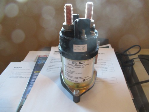 Intelitec Big Boy battery isolator relay 77-90006-120 Brand New FREE SHIPPING