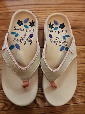 Women Spenco Yumi Total Support Orthotic Yellow Flip Flop Thong