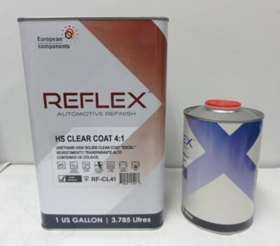 REFLEX HS Anti-Scratch Clear Coat Premium Euro Urethane 4:1 Gallon Kit
