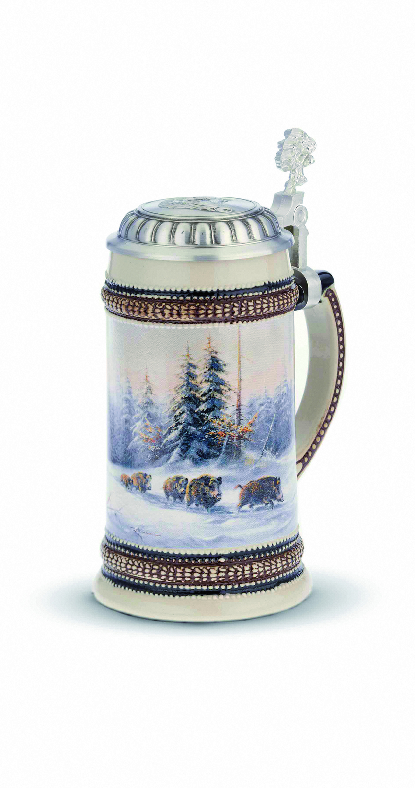 Bierkrug Wildschwein, 0,5 Liter Bierseidel von Artina AR 93396 NEU Bierkrug Wildschwein, 0,5 Liter Bierseidel von Artina AR 93396 NEU