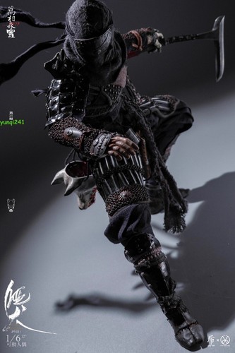 New JPT Design × POP COSTUME Myriads of Face NINJA Silent Hound 1/6 Figure Stock - Picture 12 of 17