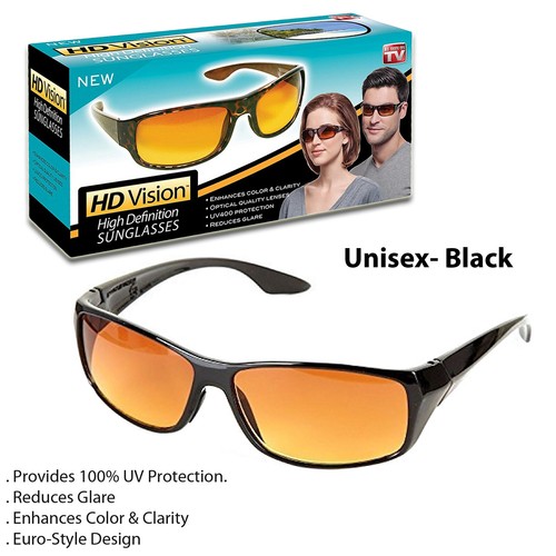 HD Vision Sunglasses- Unisex- Black - Picture 6 of 6
