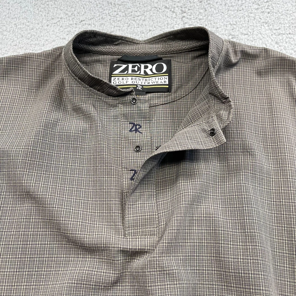 Zero Restriction Golf Vest Men Medium Plaid Pullover Wind Water Repellent USA - Image 2 of 4