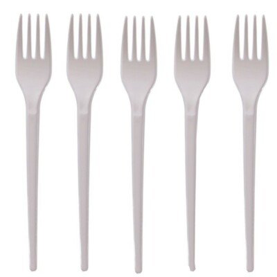 Stabil Wiederverwendbar Plastik Gabel Gabeln Party Besteck Fork reusable Plastik