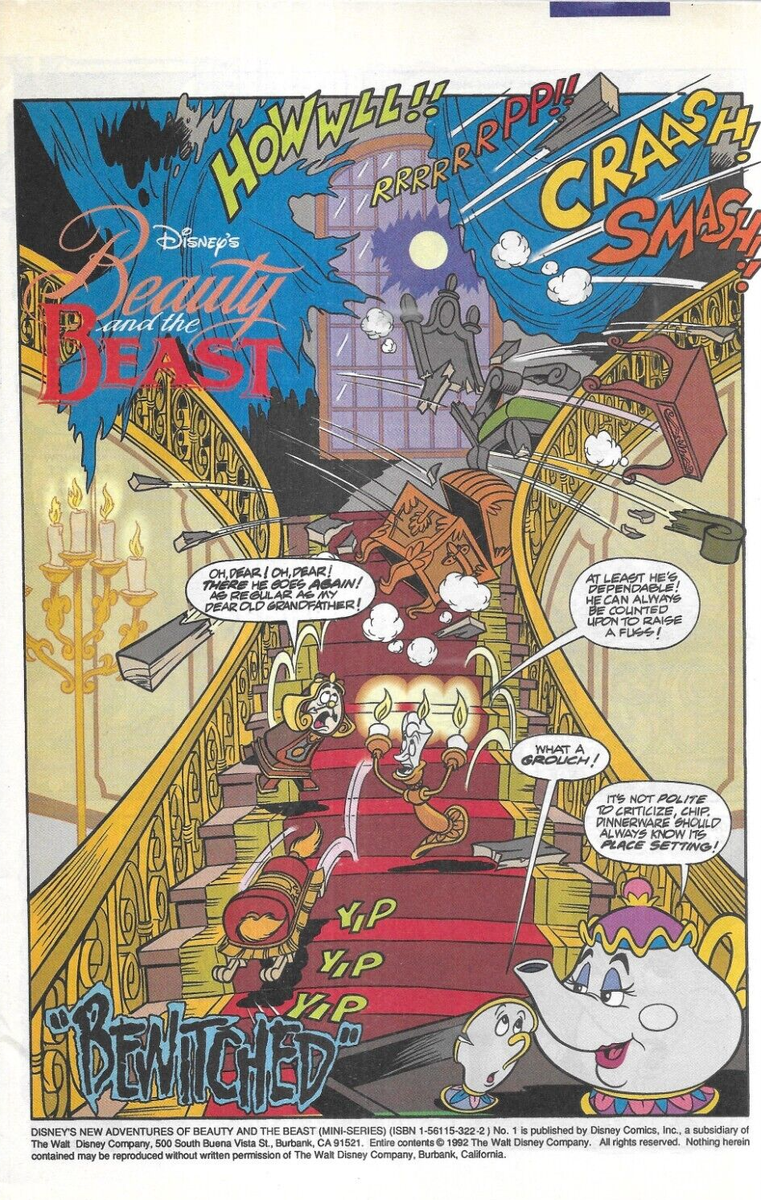 Disney's New Adventures of Beauty and the Beast Comic 1 First
