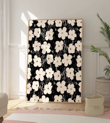 Matisse Blumenmuster Poster, Modern Minimalist Artwork, Flower Print, Home Art