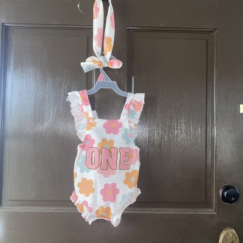 First Birthday Party GIRL Romper /SZ 12-18M