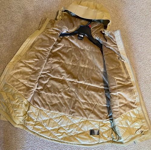 Chaqueta con Capucha Impermeable Aislada Polar Inlux The North Face Mujer Marrón Nueva con Etiquetas - Imagen 6 de 10