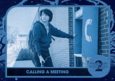 Stranger Things Season 2 Upside Down [/99] Base Card #44 Calling a Meeting
