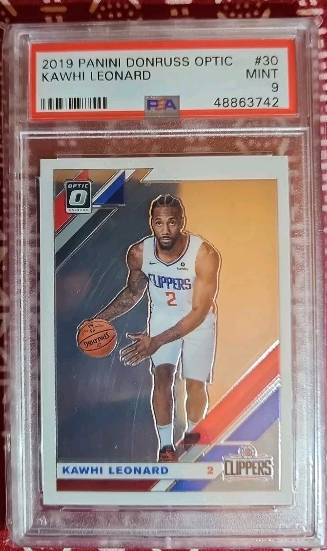 2019 Panini Donruss Optic Kawhi Leonard Holo #30 PSA 9 Mint