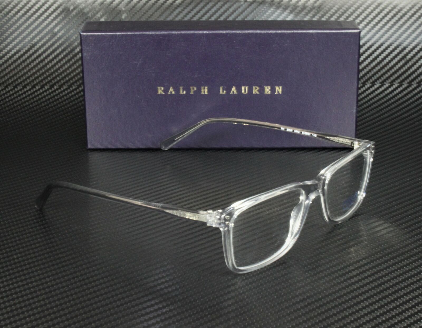 RALPH LAUREN POLO PH2155 5413 Shiny Trasp Grey Demo Lens 54 mm Men's Eyeglasses