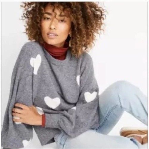 Madewell Heart Dot Balloon-Sleeve 