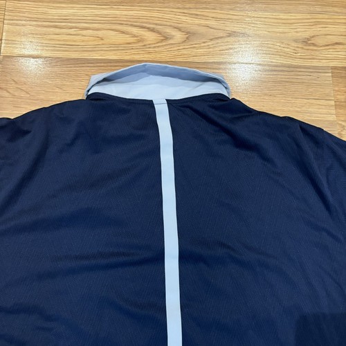 Nike Uconn Huskies Dri Fit Gray Collar Golf Polo Shirt Navy Blue Men’s Size XXL - Picture 11 of 12
