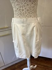 PRETTY LITTLE  THING SIZE 14 Dress Shorts White Pockets