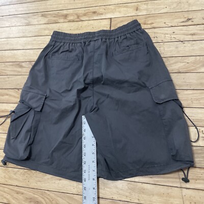 NOTHOMME Nylon Cargo Shorts Men 30x8 Gray Paratrooper