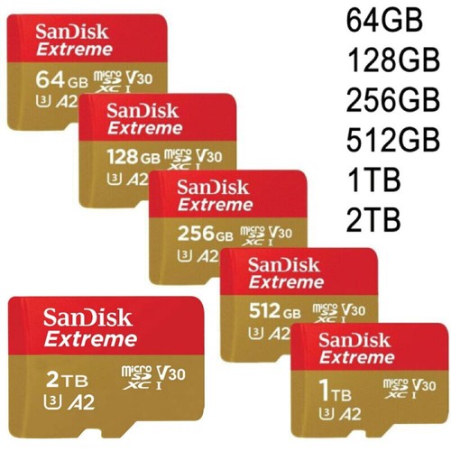 64GB 128GB 256GB 512GB 1TB 2TB Extreme Micro SD Card V30 C10 Memory Card TF Card - Zdjęcie 2 z 20