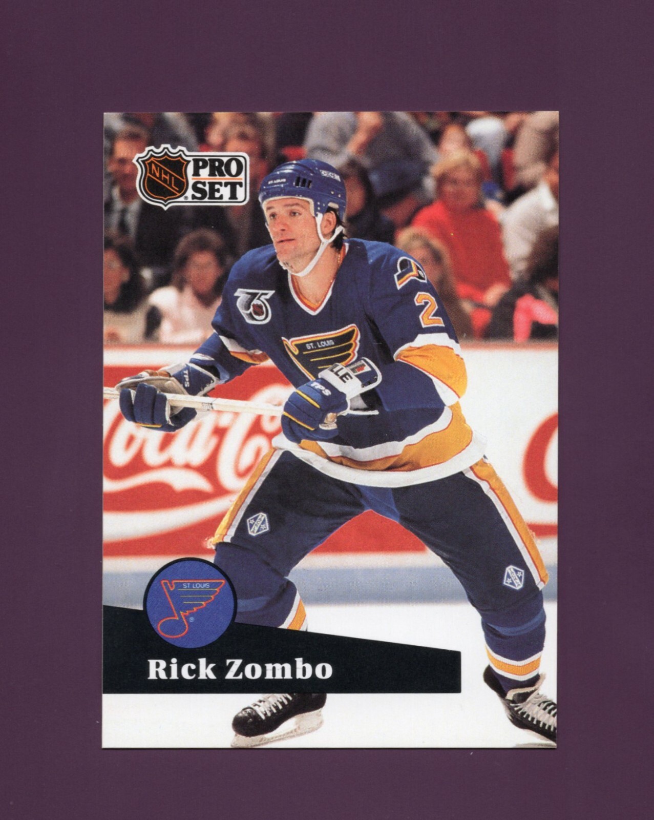 1991 Pro Set Rick Zombo #474 - St. Louis Blues