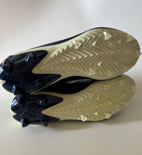 adidas Mens 14 Adizero Low Top Football Cleats Team Navy Blue/White HR1604 NEW - Picture 6 of 8