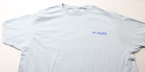Columbia Men's PFG Respect The Locals Graphic T-Shirt CA4 Artic Blue Large NWT - Picture 2 of 4