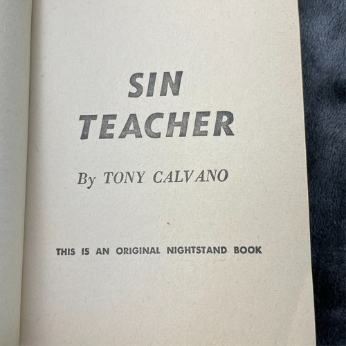 Vintage Pulp Sleaze Paperback GGA Sin Teacher Tony Calvano 1962 Nightstand Book - Picture 5 of 7