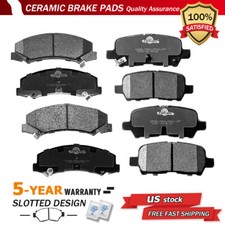 Front And Rear Ceramic Brake Pads Fit For 2011 2012 2013 Chevy Impala