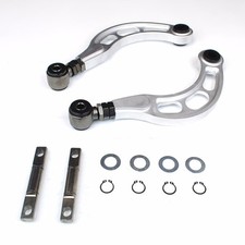 Godspeed GSP Gen2 Adjustable Rear Lower Camber Arms Set Silver Civic FA FG ILX