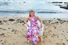 SILVER WISHES  Maxi Dress  Womens  Size 8  Boho  Long Party Beach New Tags.