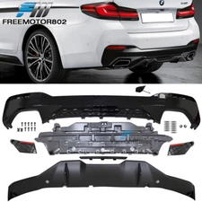 Fits 2021-2023 BMW G30 G31 LCI 530 540 MP Style Type 2 Rear Bumper Lip Diffuser