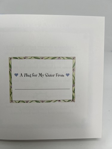 Hugs For My Sister Book By Gail Cohen Hardcover 1999 Gift Heartwarming - Picture 5 of 9