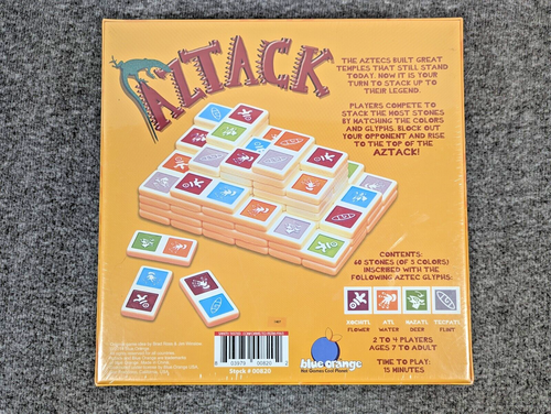 Aztack Tile Stacking Family Board Puzzle Game by Blue Orange - Brand New Sealed - Picture 2 of 6