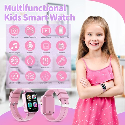 Kids Smart Watch for Boys & Girls - HD Touchscreen, Camera, 26 Games, Music - Zdjęcie 17 z 20