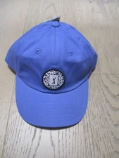 PGA Tour Course Essentials Classic Cap Hat With Floral Patch Blue Golf Hat NWT