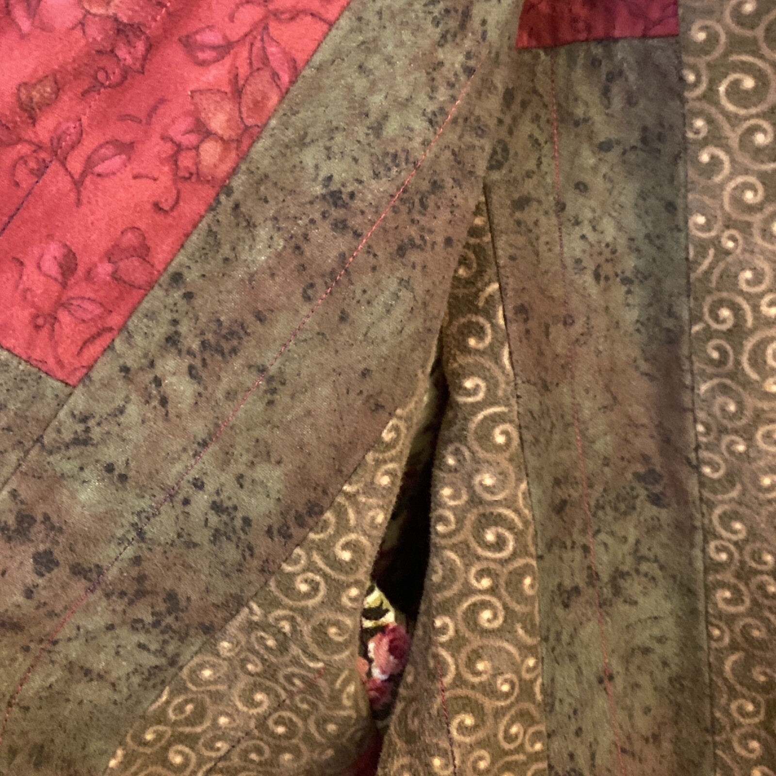 Handmade Patchwork Reversible Jacket No size will… - image 7