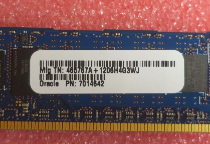 Sun Oracle 4GB 2Rx8 DDR3 PC3L-10600R REG ECC 240-Pin Server Memory RAM 7014642 - Image 3 of 4
