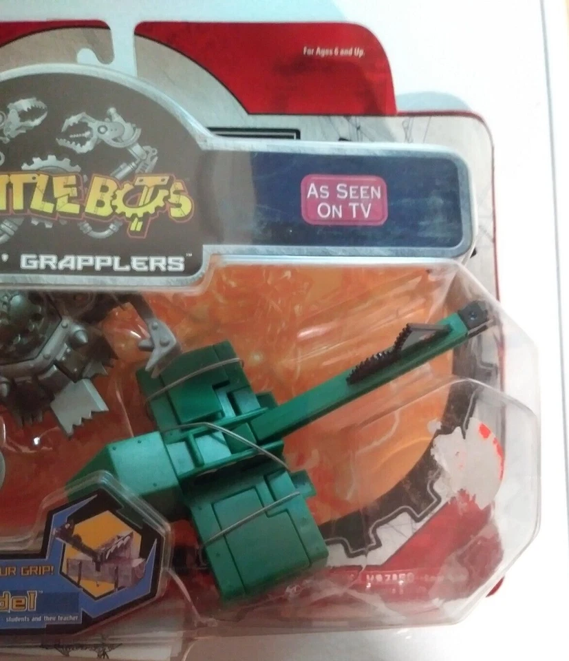 De colección 2001 Road Champs Battle Bots, Grab N Grip, Grendel, Nuevo en Paquete, Jakks Pacific Foto 2 de 4