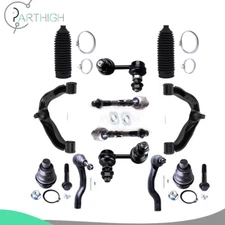 12x Front Tie Rod Sway Bar Control Arm and Ball Joint For 2005-15 NISSAN XTERRA