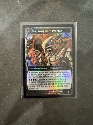 MTG　ヨーグモスの法務官、ギックス　mystery booster2　未使用 Gix Yawgmoth Praetor-Futureshifted, Mystery Booster 2 (MB2