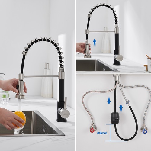 Rubinetto cucina estraibile con doccetta lavello miscelatore - Foto 17 di 89