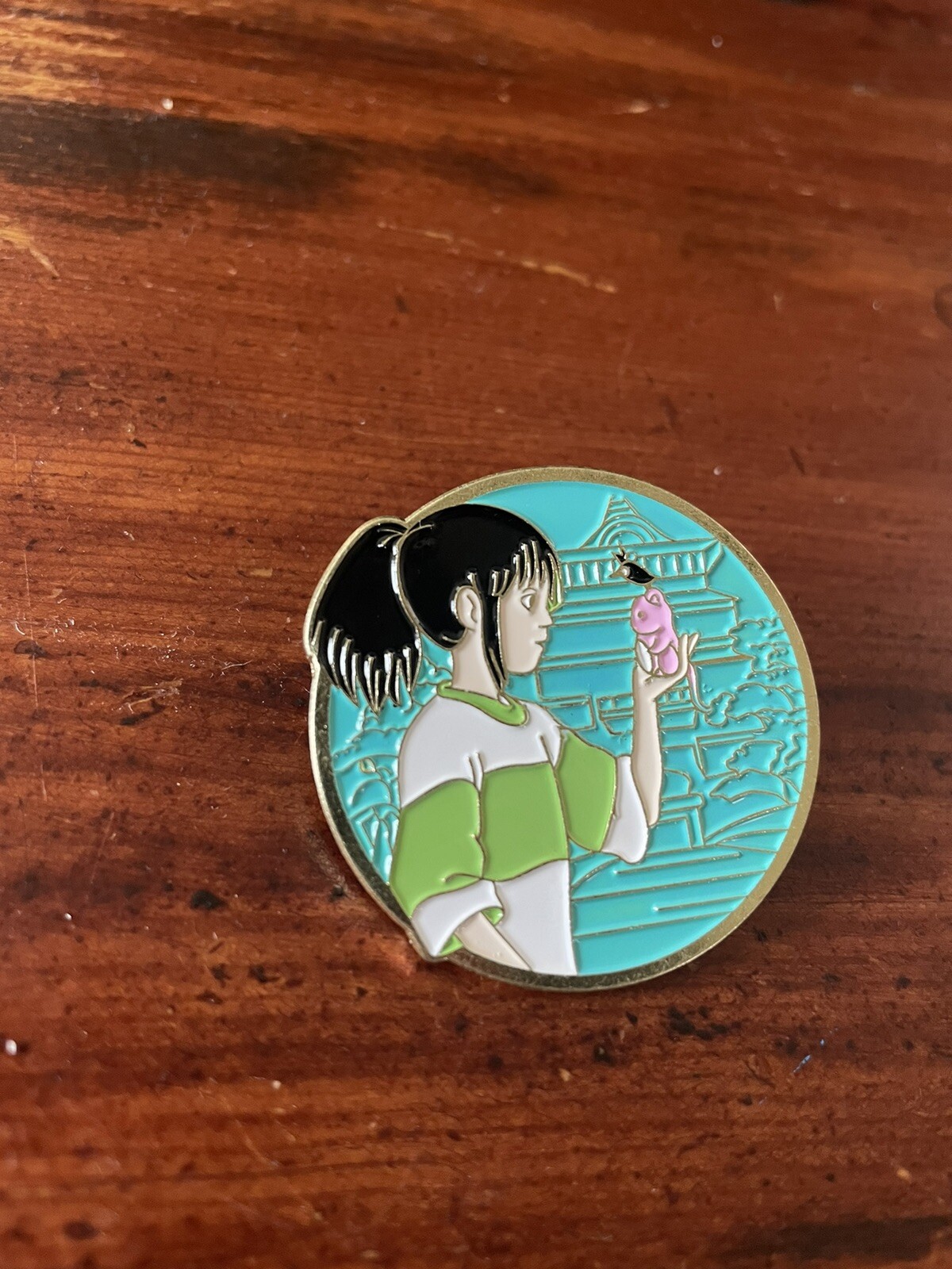 Cute Anime Pin for hats and bags - Spirited Away (Chihiro) Studio Ghibli 1.5inch