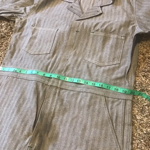 Vintage Key Imperial Engineer Coveralls Railroad Denim Made In USA Mechanic 40 - Picture 6 of 7