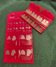 LUFKIN 77X & STARRETT No.S167A  radius or fillet gage sets