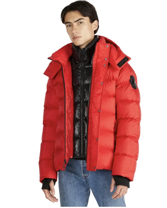 PAJAR Oden Red Hooded Quilted Puffer Men's Jacket, Duck Down XXL NWT $540