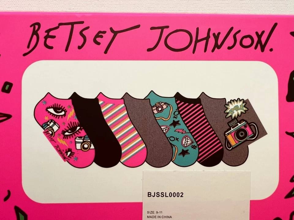 Betsey Johnson 7-Pack Low Cut No Show Socks ~ Gift Set Foto 2 de 2