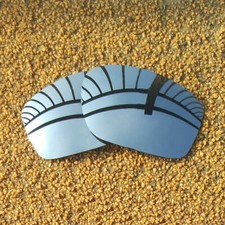 Polarized Lenses Replacement for-OAKLEY Double Edge Sunglasses - Silver Mirror