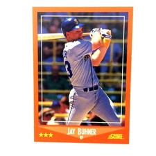 Jay Buhner 1988 Score Traded Rookie Card #95T MLB Seattle Mariners. rookie card picture
