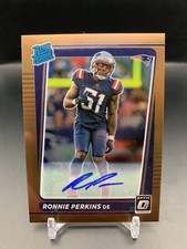 2021 Donruss Optic Rated Rookies Auto Bronze #283 Ronnie Perkins Patriots 