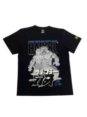 BAKI THE GRAPPLER T-shirt Hardcore Chocolate Hida mountain black