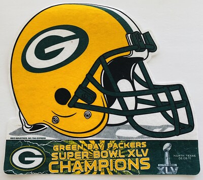 Green Bay Packers Super Bowl XLV Helmet Felt Pennant Man Cave | eBay