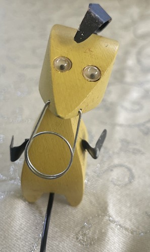 Midcentury 1959 ZOO LINE Japan Sm Yellow Wooden Balancing Goof Bird Bojesen Era - Picture 2 of 10