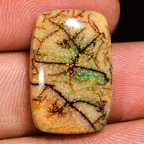 08,40 cts. Natürlicher schöner Monarch Opal strahlend 19 x 13 x 5 mm Cab lose Edelstein